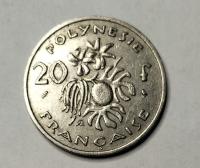 moneta Polinezja Francuska 20 franków 1972