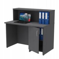 Lada Recepcyjna do Sekretariatu - recepcja sklepowa antracyt