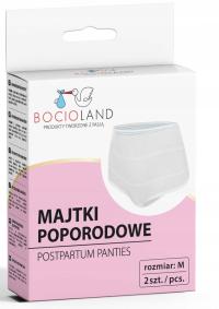 Bocioland Majtki poporodowe wielorazowe siateczkowe M 2 szt