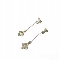 Klipsy wiszące wysadzane cyrkoniami c99