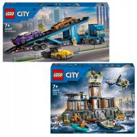 LEGO City 60408 Miasto 60408 Ciężarówka 60419 Policja z Więziennej Wyspy