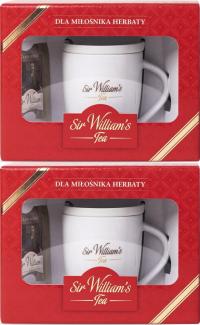 Zestaw prezentowy herbaciany Sir William's Tea 12 herbat + kubek x 2 zestaw