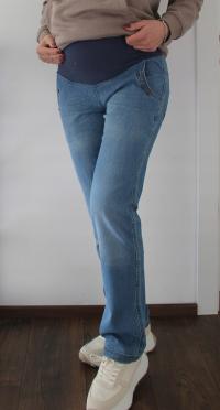MM jeansy ciążowe proste niebieski