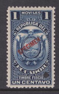 EKWADOR ** Revenue - Specimen