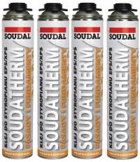 4x SOUDAL PIANOKLEJ DO STYROPIANU XPS EPS SOUDATHERM