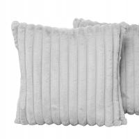 Dekoracyjna poszewka na poduszkę 55x55 cm w kolorze jasnoszarym