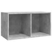 Шкаф для виниловых пластин, серый бетон, 71x34x36 см