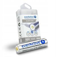 Литий-ионный аккумулятор 18650 everActive 2600mAh Li-ion 3.7 V с micro USB