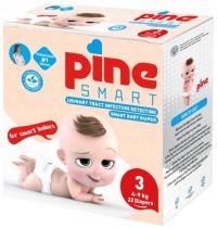 PINE SMART BABY pieluchy dla dzieci MIDI 3 22 sztuki