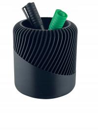 Kubek na długopisy 10x10 cm, organizer biurkowy, czarny