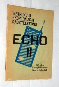 ECHO II Instrukcja Obsługi Radiotelefonu Z.E. WAREL.