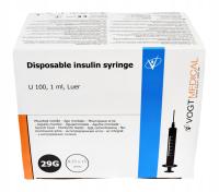 Strzykawka iniekcyjna Vogt Medical 1 ml 100 szt.poj.1 ml z igłą 0,33x13mm