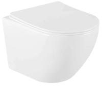 VELDMAN BIAŁA MISA WC RIMLESS DESKA SLIM PREMIUM