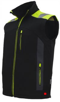 KAMIZELKA OCIEPLANA BEZRĘKAWNIK OCIEPLANY CLASSWORK ODBLASKI SOFTSHELL BZR