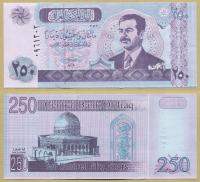 --IRAK 250 DINARS 2002 P88 UNC Saddam