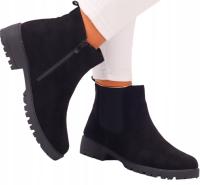 Bella Paris botki damskie płaski obcas