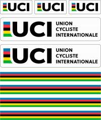 Наклейки на велосипед Радуга UCI велосипедный союз