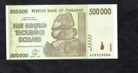BANKNOT ZIMBABWE -- 500000 Dollars -- 2008 rok, UNC