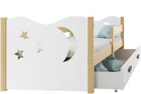 детская кровать 160x80 Санта - Клаус с матрасом с выдвижным ящиком