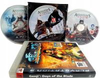 3x ASSASSINS CREED NAJLEPSZE CZĘŚCI SERI + SAMURAJ GENJI DAYS OF THE BLADE