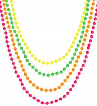 Набор ожерелья кораллы неоновые красочные диско 80-е годы партия карнавал 4шт
