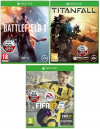 Zestaw Battlefield / FIFA / Titanfall XBOX ONE 3-GRY po Polsku PL