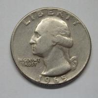 Quarter Dollar, USA, 1965r. X9905