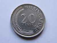SINGAPUR SINGAPURA 20 CENTS 1977 ROK !!!!!!!! 1739