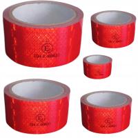 Светоотражающая клейкая лента красный контур