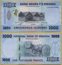 -- RWANDA 1000 FRANCS 2019 CA PNEW UNC