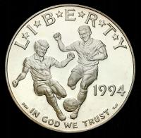 USA. 1 dolar 1994, Mundial 1994 ,– SREBRO