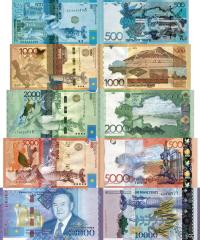 Kazachstan zestaw 5 szt 500+1000+2000+5000+10000 tenge - Pick 38-47 UNC