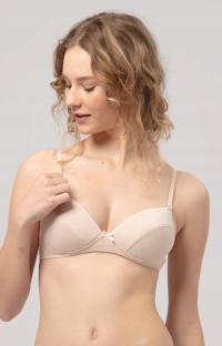 Biustonosz dla nastolatek dziewczynki bez fiszbin Key TBC 024 80BB beżowy