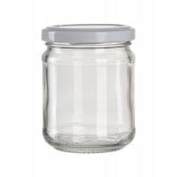 Słoik do marmolady, 212 ml, 6 szt, biała zakrętka, Gastro