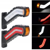 2SZT Lampa obrysowa LED 12-24V tył przód dynamiczny kierunkowskaz