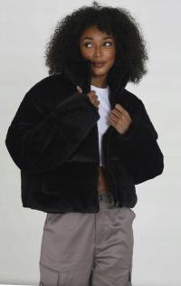 Kurtka futerko miś BRAVE SOUL LONDON L XL NOWE