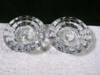 2 KRYSZTAŁOWE ŚWIECZNIKI-VINTAGE