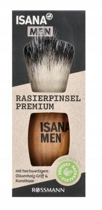 ISANA MEN Premium Pędzel do golenia, z drzewa oliwnego