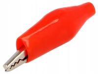 Krokodylek pomiarowy 36,5mm Amass czerwony