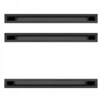Вентиляционная решетка для камина LUFT 60X600 мм черный-набор из 3