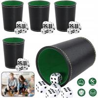 5 шт. КОЖАНЫЙ КУБИК С 25 КУБИКАМИ, НАБОР КОЖАНЫХ КУБИКОВ