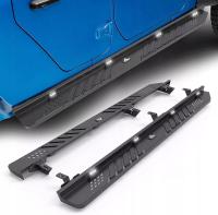 Stalowe Stopnie Boczne z LED – Off-Road – Zestaw JEEP WRANGLER JK 2007-2017