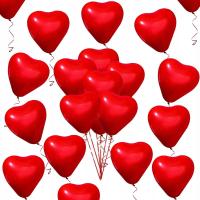 Красный день святого Валентина сердце шары 50 шт