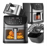 Frytkownica beztłuszczowa MEMFLOW 8L 1800W 14 programów dotykowa srebrna