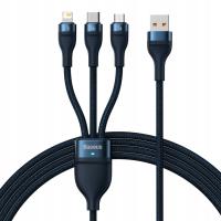 Zestaw kabli USB - USB typ C / microUSB / Lightning Baseus