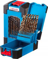 SCHMITH ZESTAW WIERTEŁ KOBALTOWYCH KOMPLET WIERTŁA DO METALU KOBALTOWE 25el