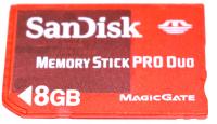 KARTA PAMIĘCI MEMORY STICK PRO DUO SANDISK 8 GB