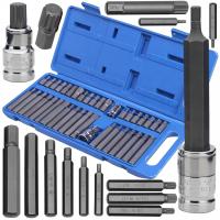 ZESTAW BITÓW KOŃCÓWEK IMBUS (HEX) TORX SPLINE 40 EL Z UCHWYTEM NA BITY