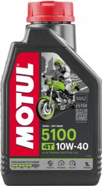 МАСЛО MOTUL 5100 10W40 MA2 4T 1L