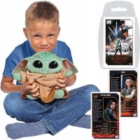 STAR WARS MASKOTKA MANDALORIAN BABY YODA 25 CM + GRATIS KARTY TOP TRUMPS